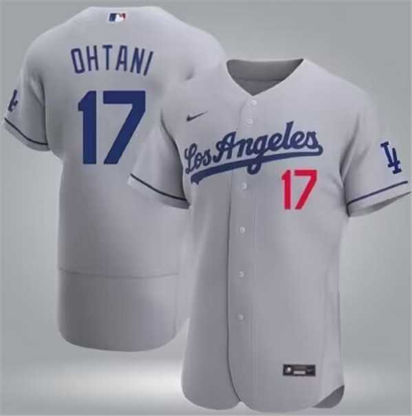 Men's Los Angeles Dodgers #17 Shohei Ohtani Gray Flex Base Stitched Baseball Jersey Dzhi,We sell and wholesale Men's Los Angeles Dodgers #17 Shohei Ohtani Gray Flex Base Stitched Baseball Jersey Dzhi on line form chian!